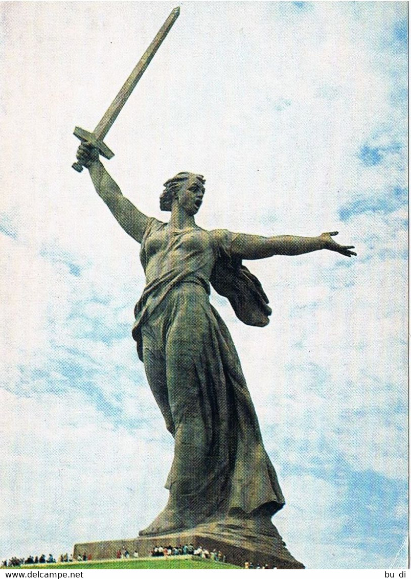 Ansichtskarte Wolgograd - Sowjetunion Ca. 1980 - Denkmal Für Helden Des II Weltkrieges - Russia