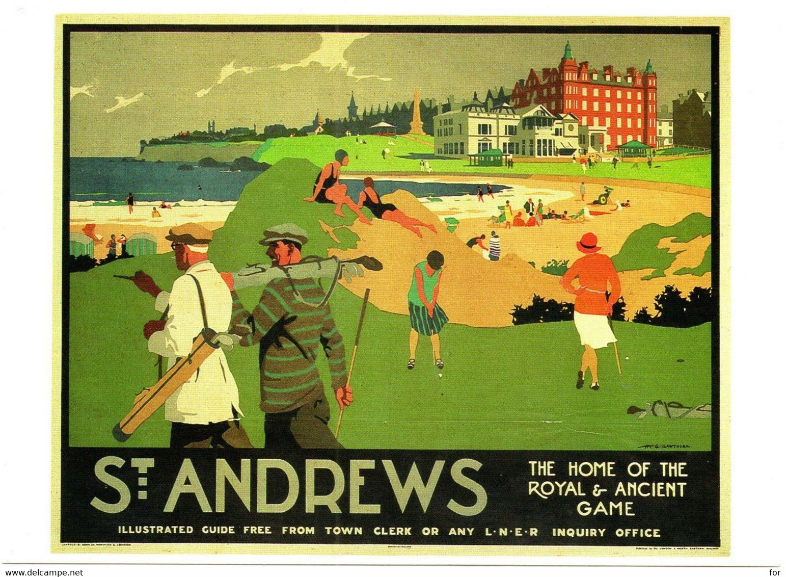 Sport : Golf : St. Andrews - The Home Of The Royal & Ancient Game : Illustrateur à Identifier : Scotland - Golf
