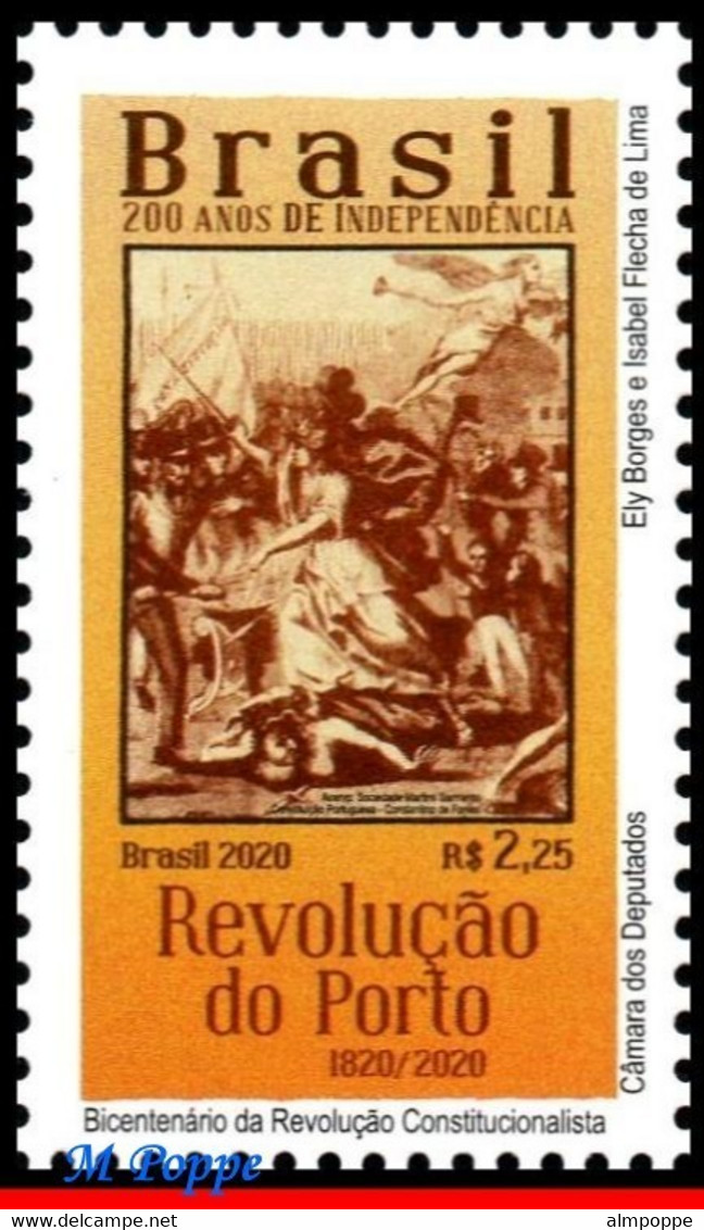 Ref. BR-V2022-09-6 BRAZIL 2022 HISTORY, 200 YEARS INDEPENDENCE,, 2017 2018 2019 2020 2021, SET MNH 6V - Unused Stamps