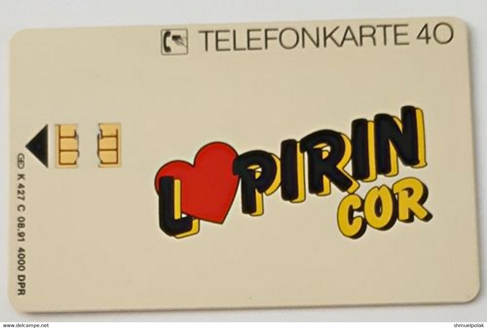 GERMANY Phone Card Telefonkarte Deutsche Telkom1991 40DM 4000 Have Been Issued - Andere & Zonder Classificatie
