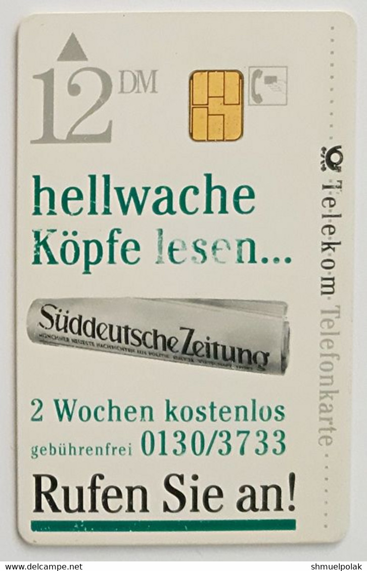GERMANY Phone Card Telefonkarte Deutsche Telkom1994 12DM 370000 Have Been Issued - Andere & Zonder Classificatie