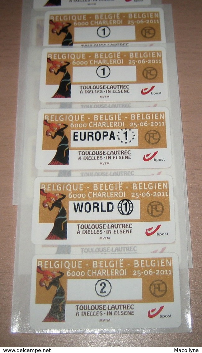 ATM (Automaatzegels) 134** Toulouse Lautrec In Elsene (à Ixelles) /  Côté 25.00€ Les 4 / MVTM (6000 Charleroi) - Unused Stamps