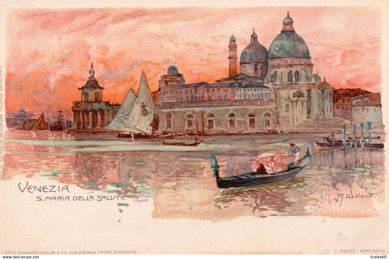 Venezia - Santa Maria Della Salute - E. Wielandt Illustrateur - Wielandt, Manuel