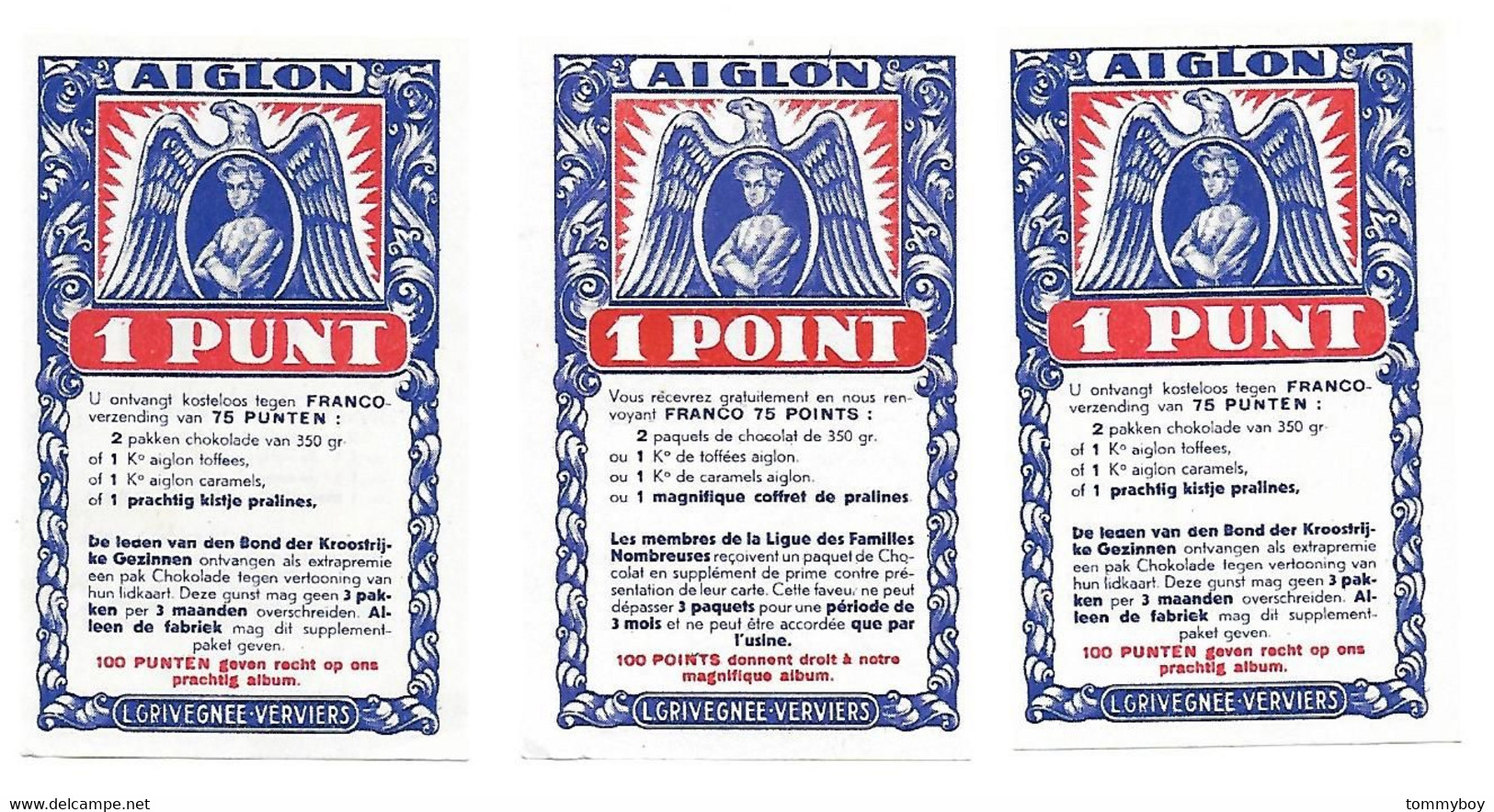 Chocolat Aiglon Chocolade – 12 X 1 Point/punt - Aiglon