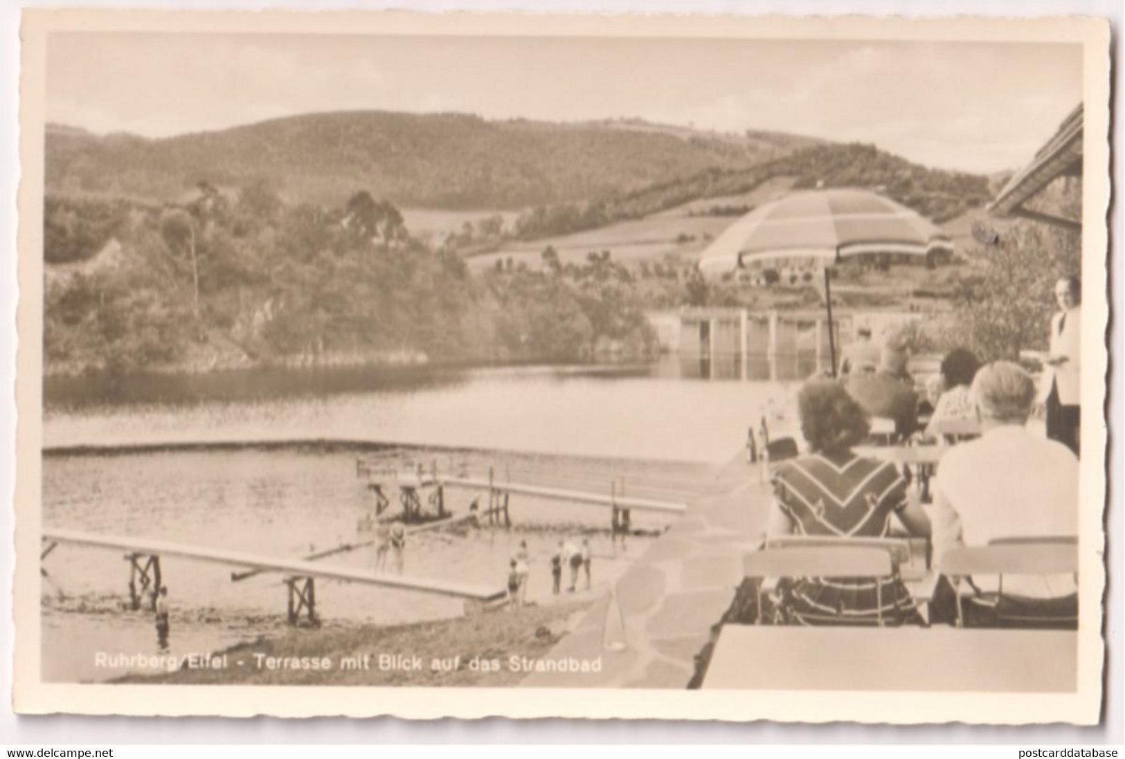 Ruhrberg / Eifel - Terrasse Mit Blick Auf Das Strandbad - Simmerath