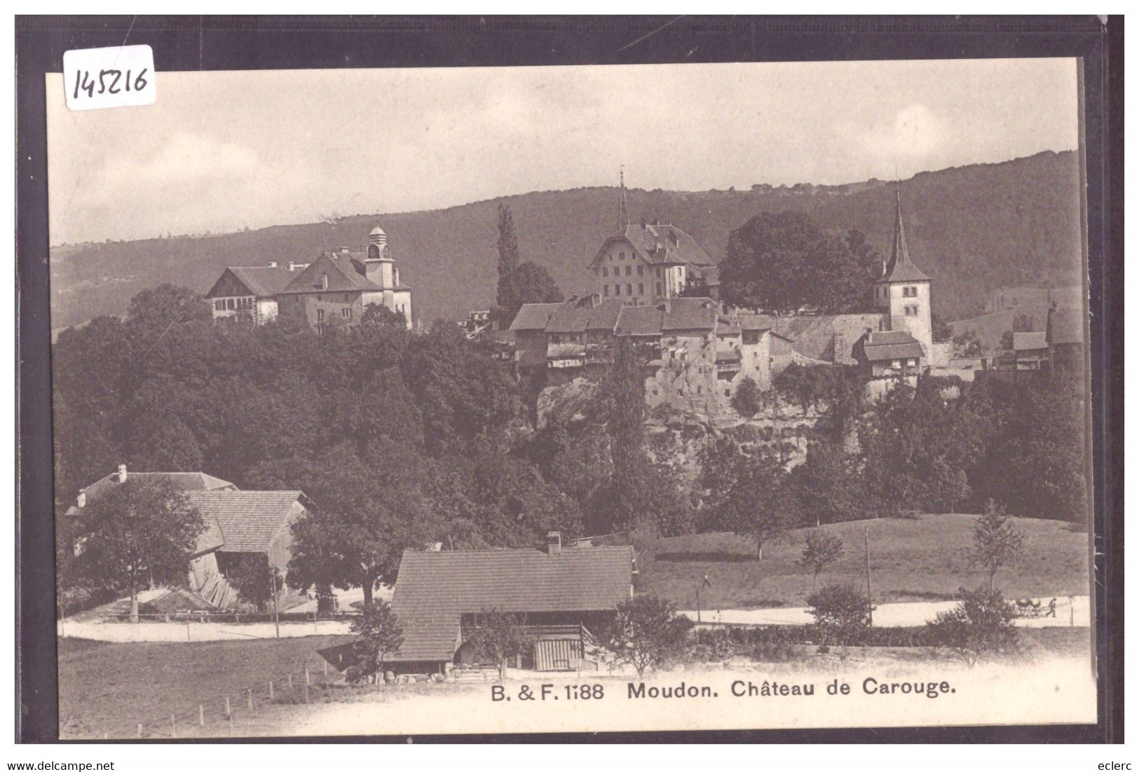 DISTRICT DE MOUDON - MOUDON - CHATEAU DE CARROUGE - TB - Carrouge 