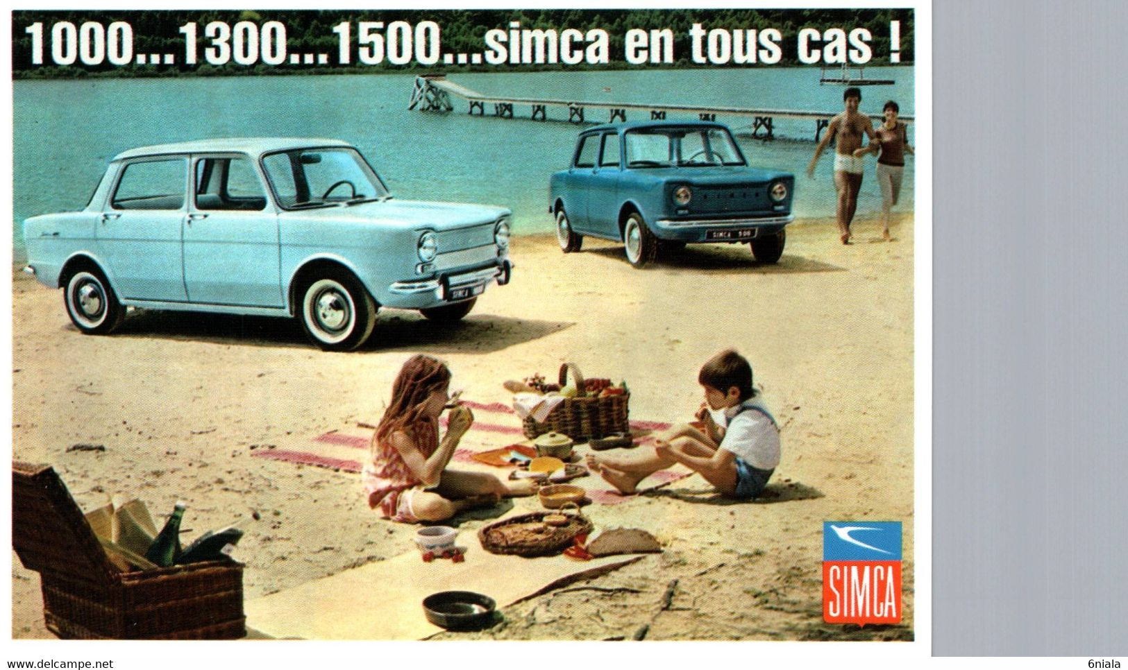 12457 SIMCA 1000 1300 1500 VOITURE Automobile Française N° 63  éditions Centenaire . - Turismo