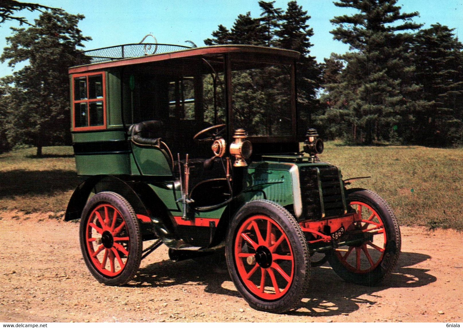 PANHARD ET LEVASSOR Tonneau Avec Ballon 1899    Voiture Automobile Française  Ancêtre   .  (Recto-verso) - Turismo