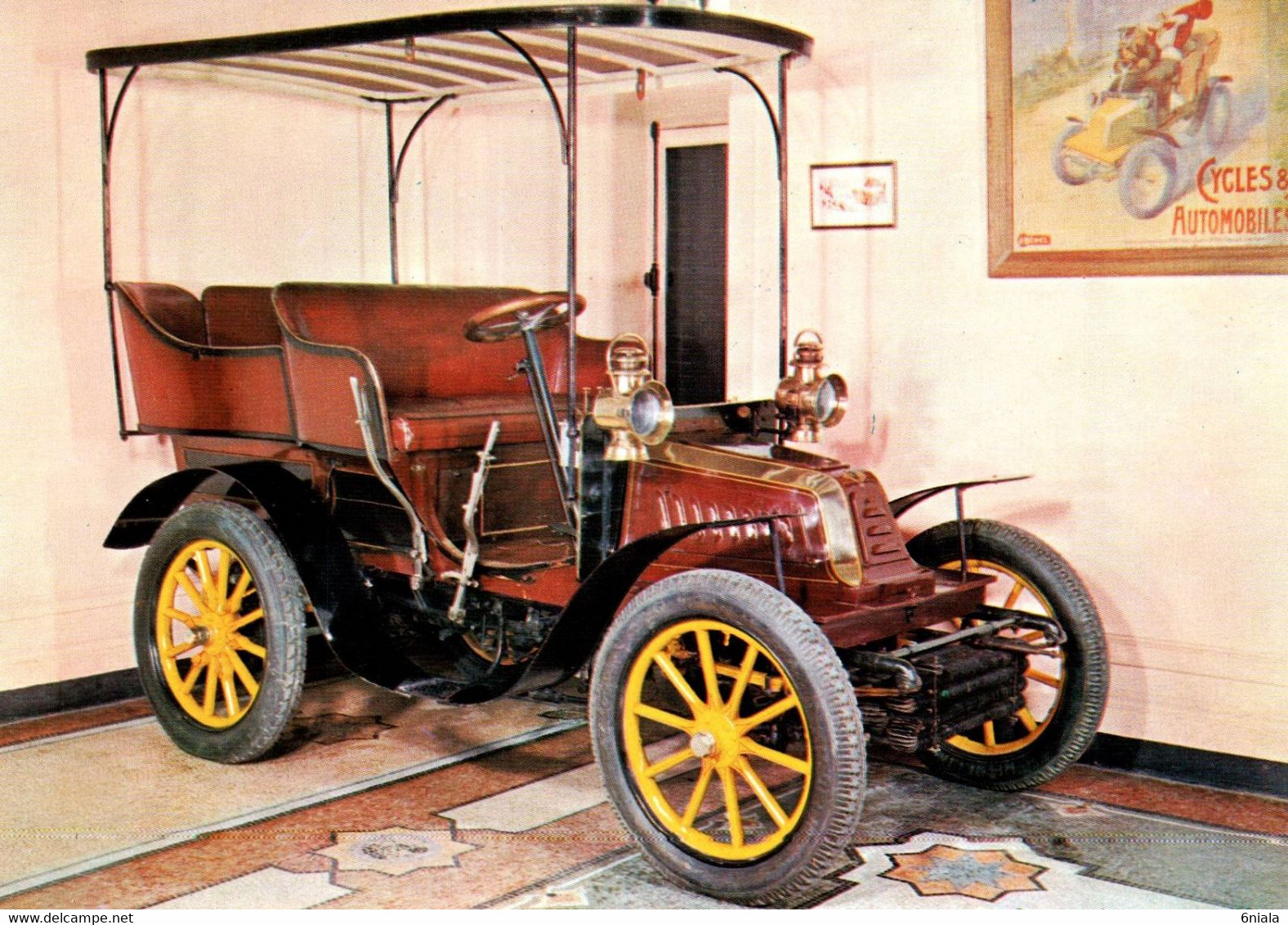 GEORGES RICHARD  Tonneau Avec Dais 1902    Voiture Automobile Française  Ancêtre   .  (Recto-verso) - Turismo