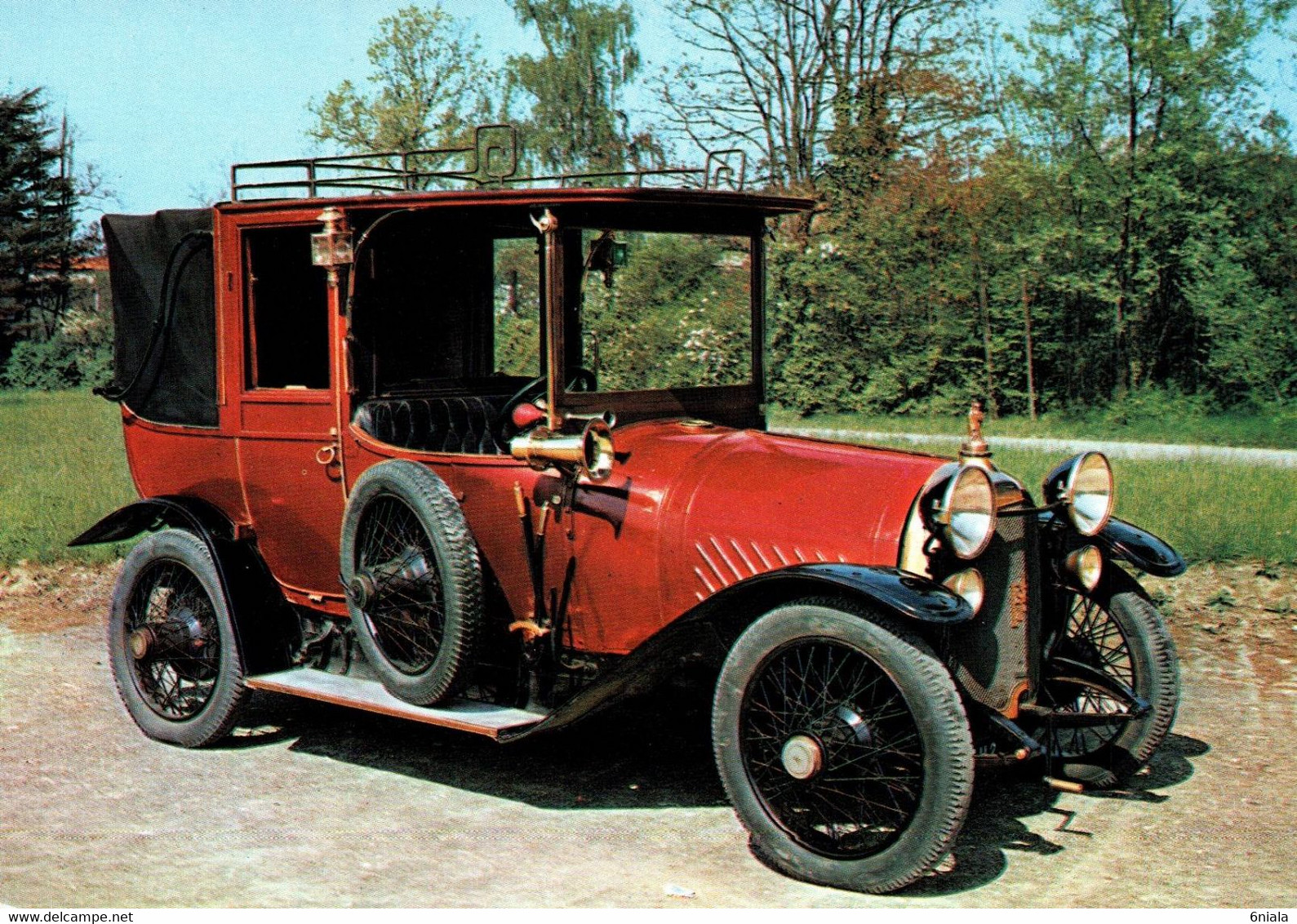 PILAIN 1911   LANDAULET      Voiture Automobile Française  Ancêtre   .  (Recto-verso) - Turismo