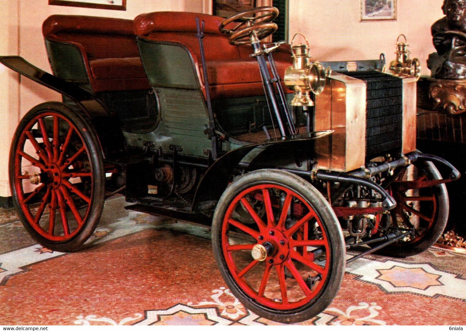 AUDIBERT ET LAVIROTTE 1898 Double Phaéton       Voiture Automobile Française  Ancêtre   .  (Recto-verso) - Turismo