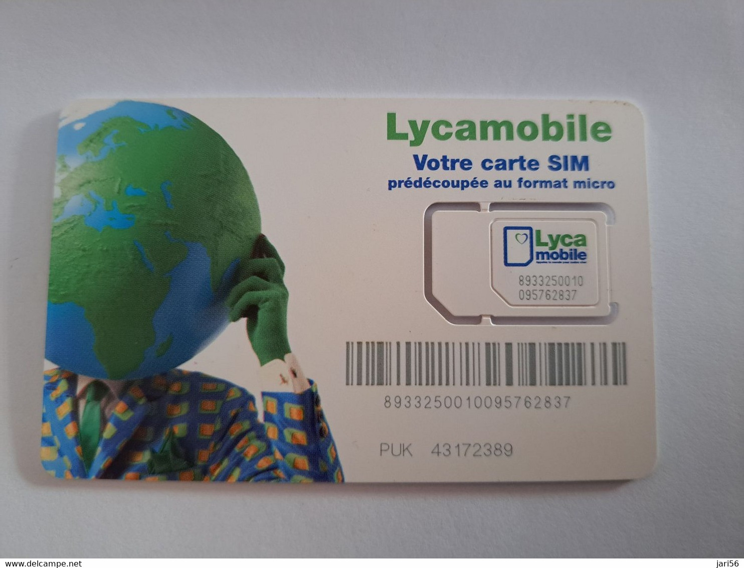 FRANCE/FRANKRIJK   SIM  GSM  LYCAMOBILE / VOTRE CARTE SIM    MOBILE  /  WITH CHIP   / MINT   ** 10608 ** - Prepaid: Mobicartes