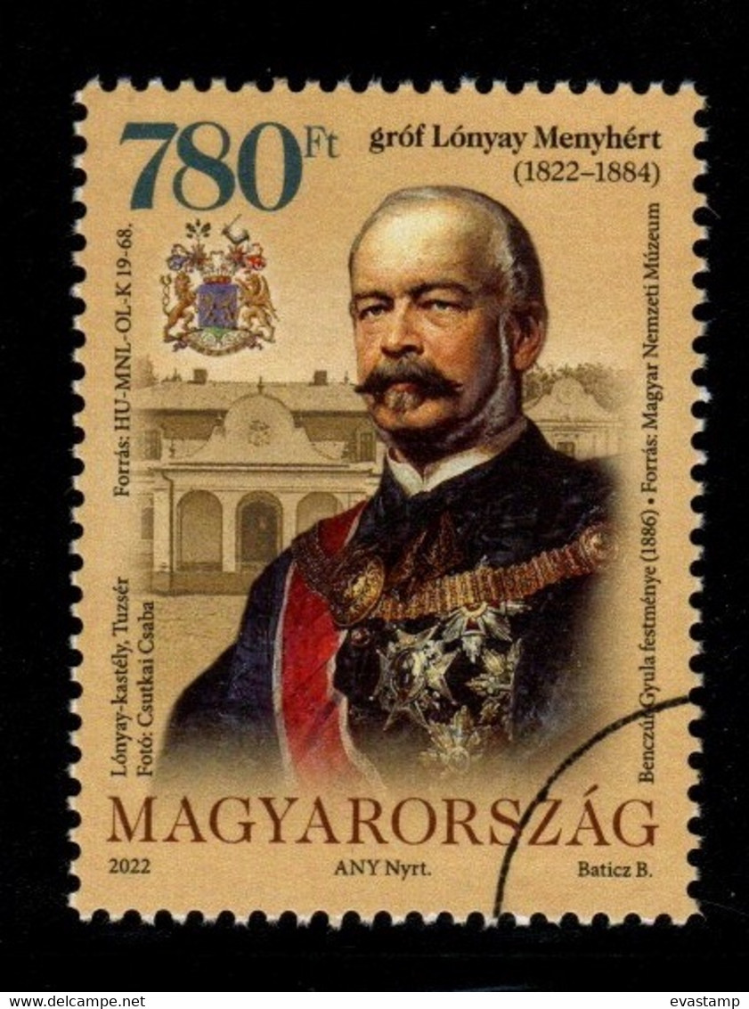 HUNGARY - 2022. SPECIMEN 200th Anniversary Of The Birth Of Count Menyhért Lónyai / Hung.Aristocratic Politician MNH!! - Probe- Und Nachdrucke