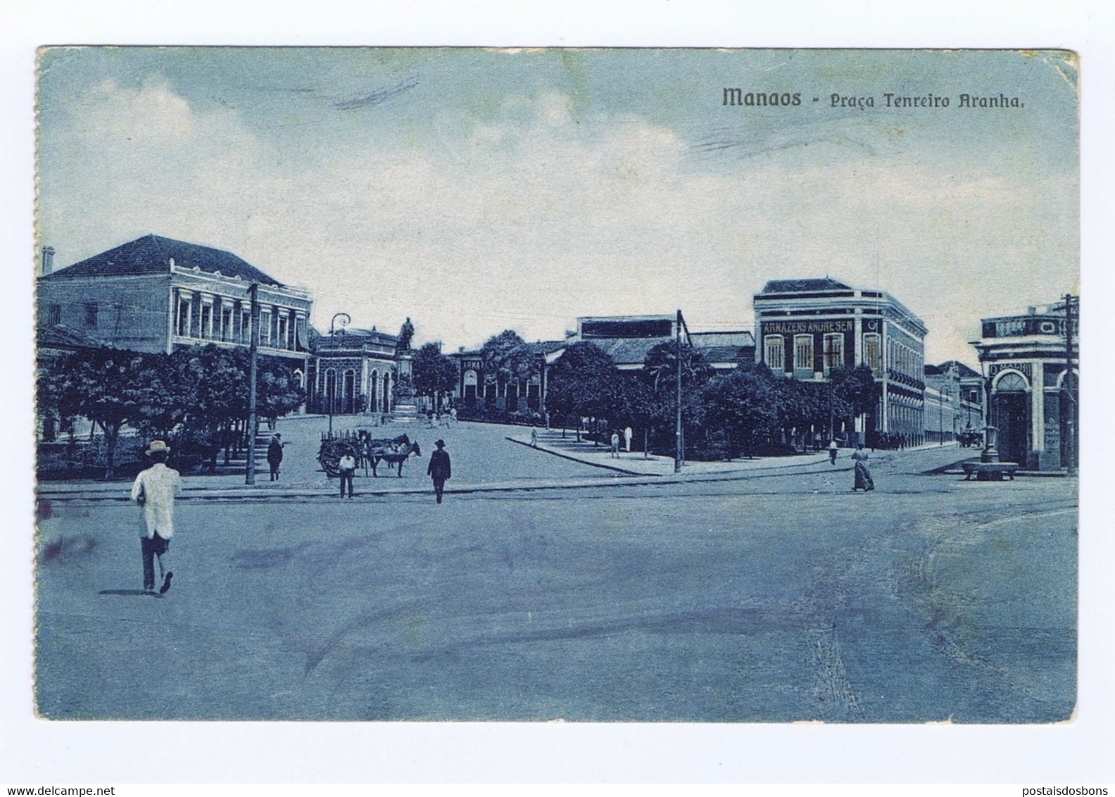 F933) Brazil Manaus Praça Tenreiro Aranha Ed. Livraria Académica - Manaus