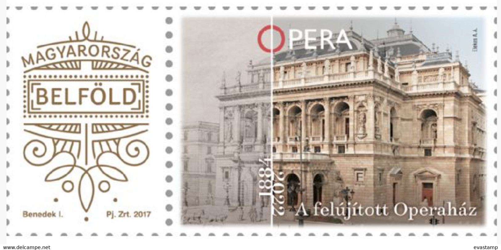 HUNGARY - 2022. Opening Of The Renovated Opera House / Personalised Stamp MNH!! - Nuovi