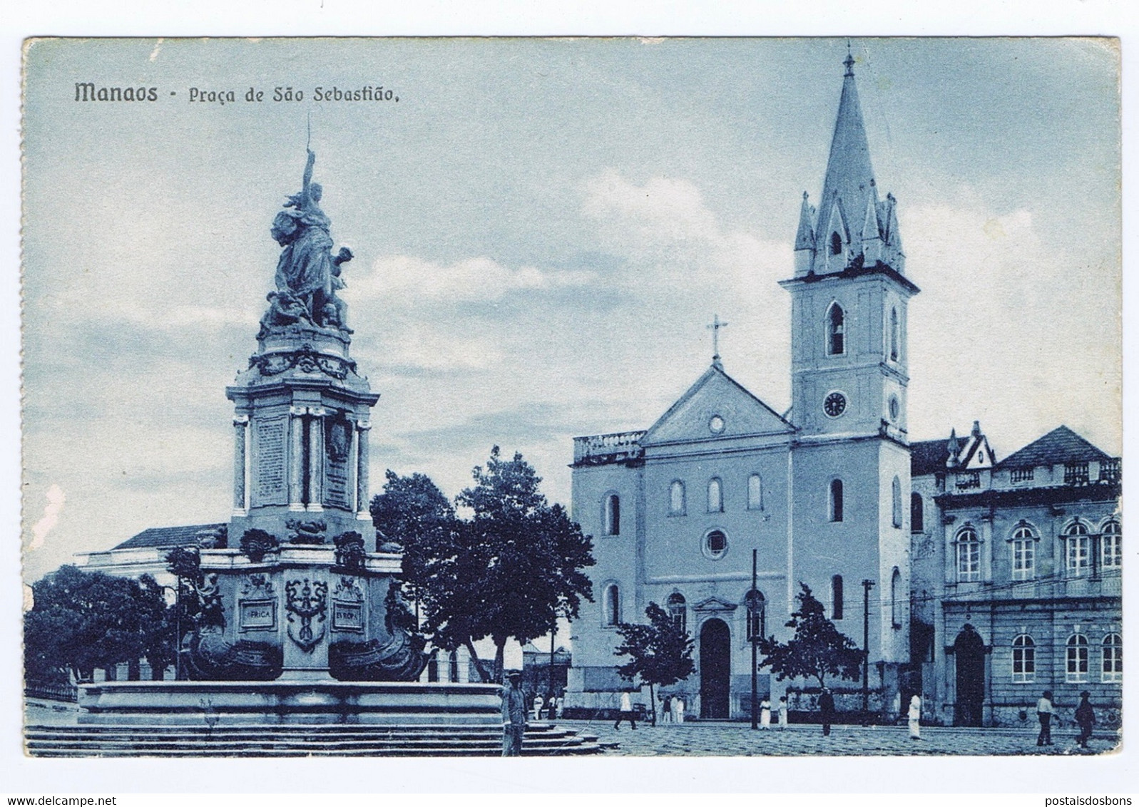 F934) Brazil Manaus Praça De São Sebastião Ed. Livraria Académica - Manaus