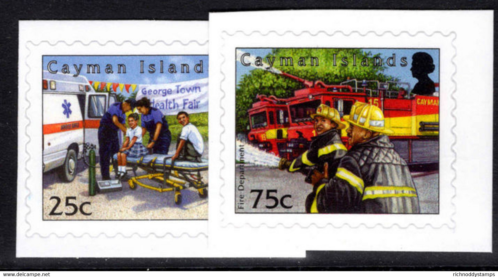 Cayman Islands 2012 Emergency Services Self-adhesive Unmounted Mint. - Iles Caïmans