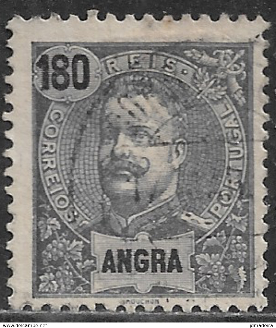 Angra – 1898 King Carlos 180 Réis Used Stamp - Angra