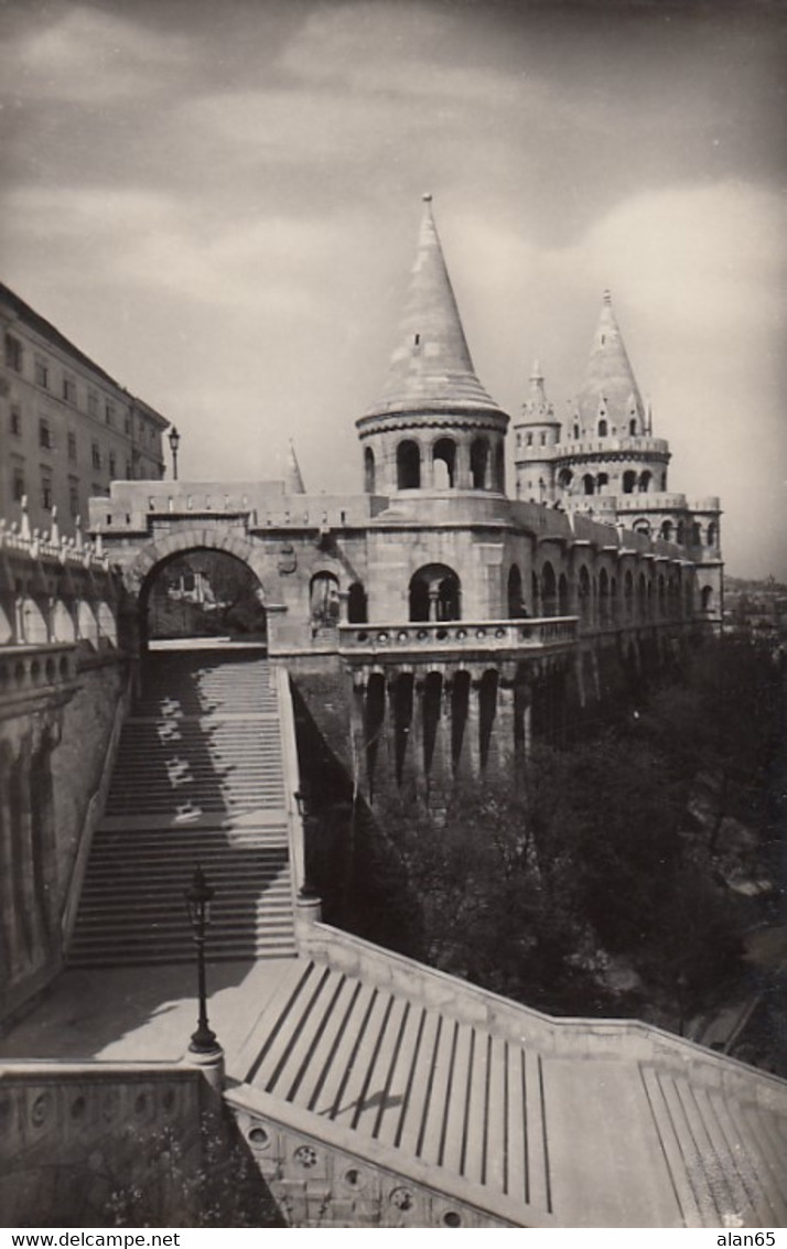 Budapest Hungary, Fishermens Bastion, Architecture C1930s/50s Vintage Real Photo Postcard - Hungary