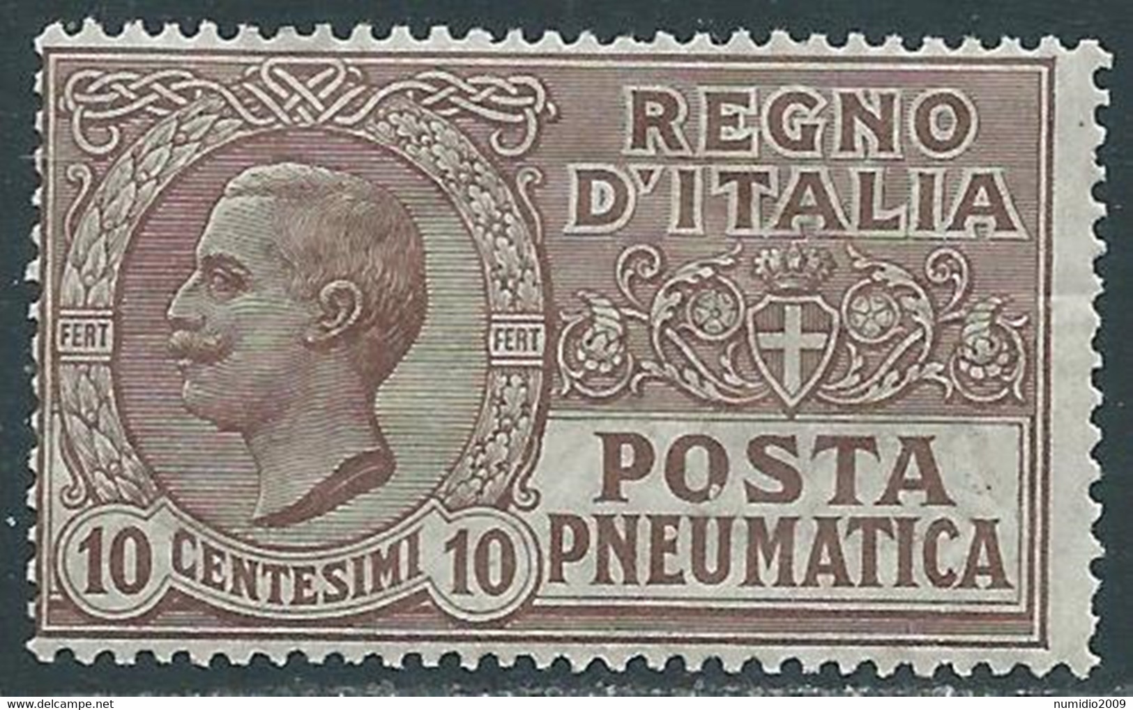 1913-23 REGNO POSTA PNEUMATICA 10 CENT MNH ** - RF39-3 - Rohrpost