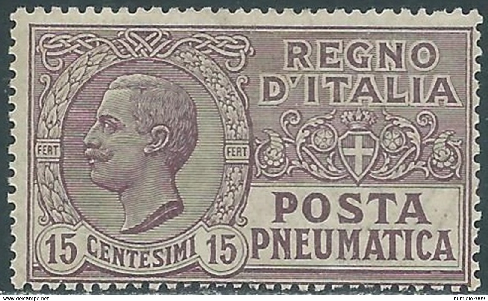 1913-23 REGNO POSTA PNEUMATICA 15 CENT MNH ** - RF39 - Rohrpost