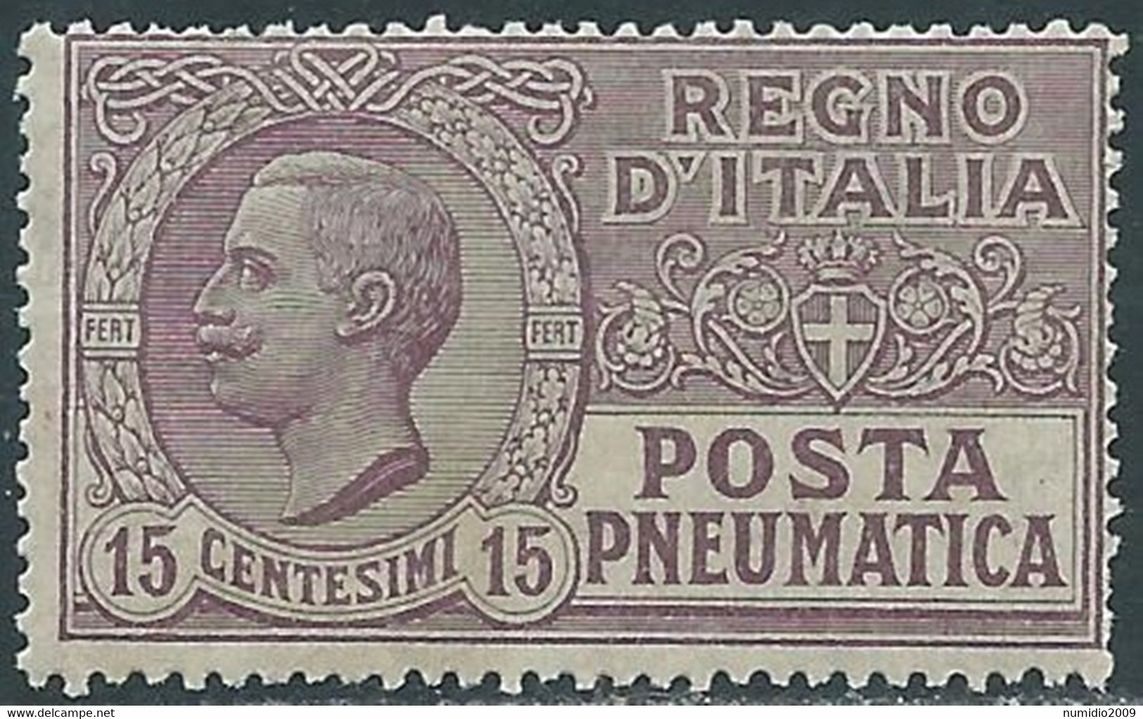 1913-23 REGNO POSTA PNEUMATICA 15 CENT MNH ** - RF39-3 - Rohrpost