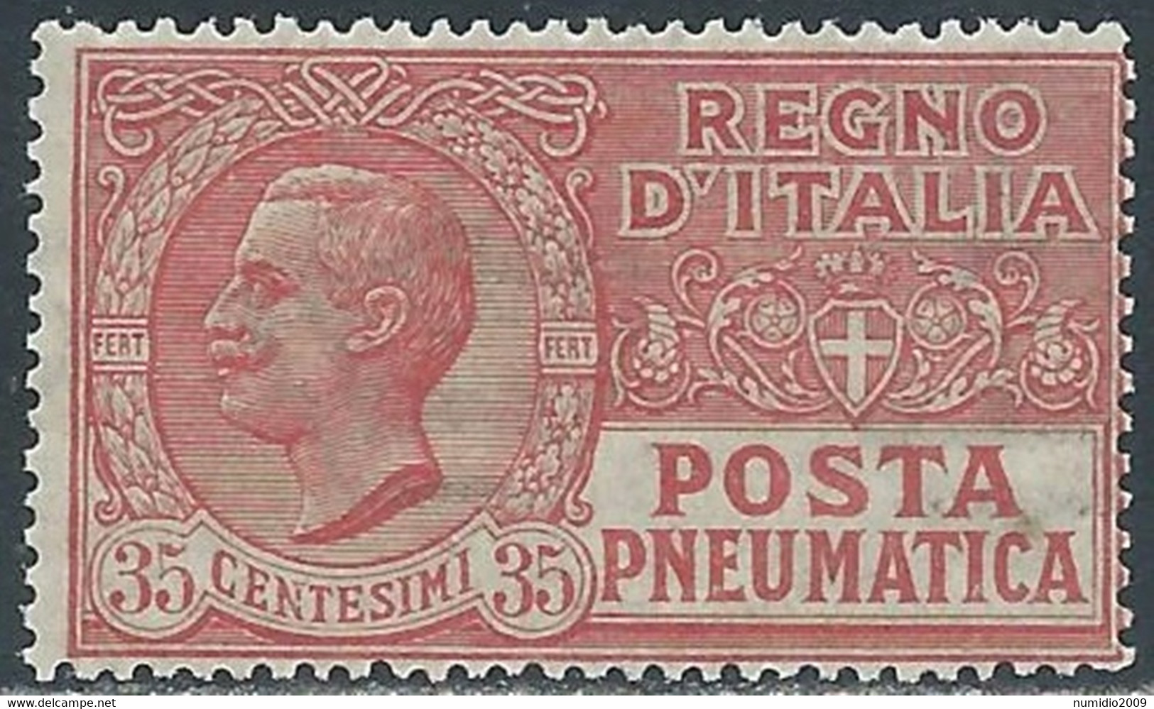 1927-28 REGNO POSTA PNEUMATICA 35 CENT MNH ** - RF39-6 - Rohrpost