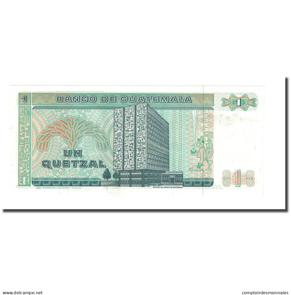 Billet, Guatemala, 1 Quetzal, 1988, 1988-01-06, KM:87b, NEUF - Guatemala