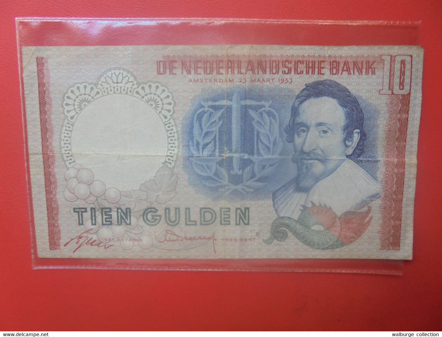 PAYS-BAS 10 GULDEN 1953 Circuler - 10 Gulden