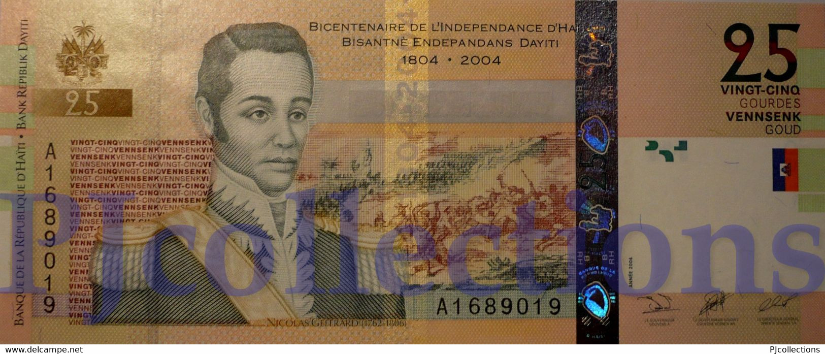 HAITI 25 GOURDES 2004 PICK 273a UNC - Haïti