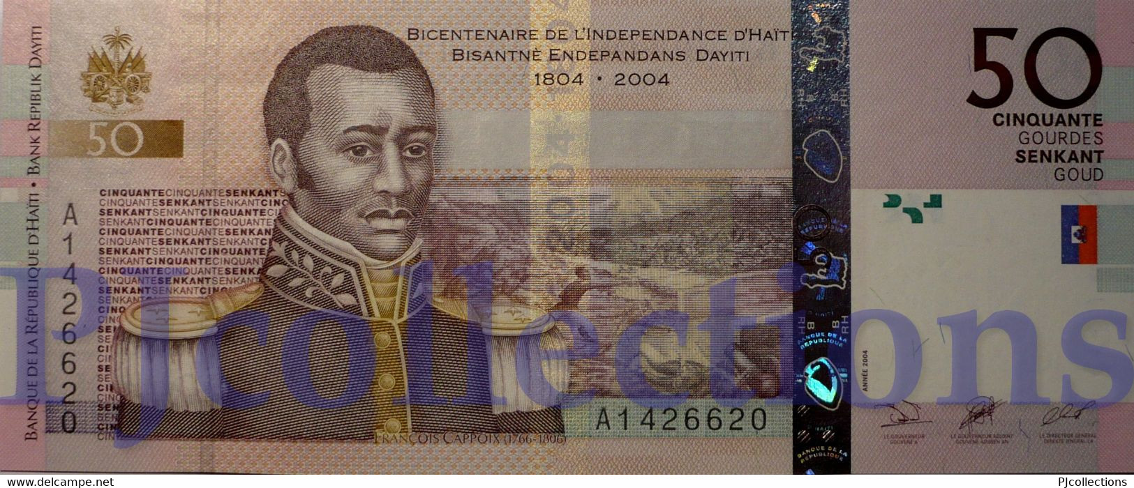 HAITI 50 GOURDES 2004 PICK 274a UNC - Haïti