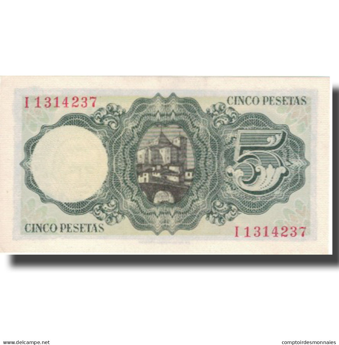 Billet, Espagne, 5 Pesetas, 1951, 1951-08-16, KM:140a, SPL - 5 Peseten