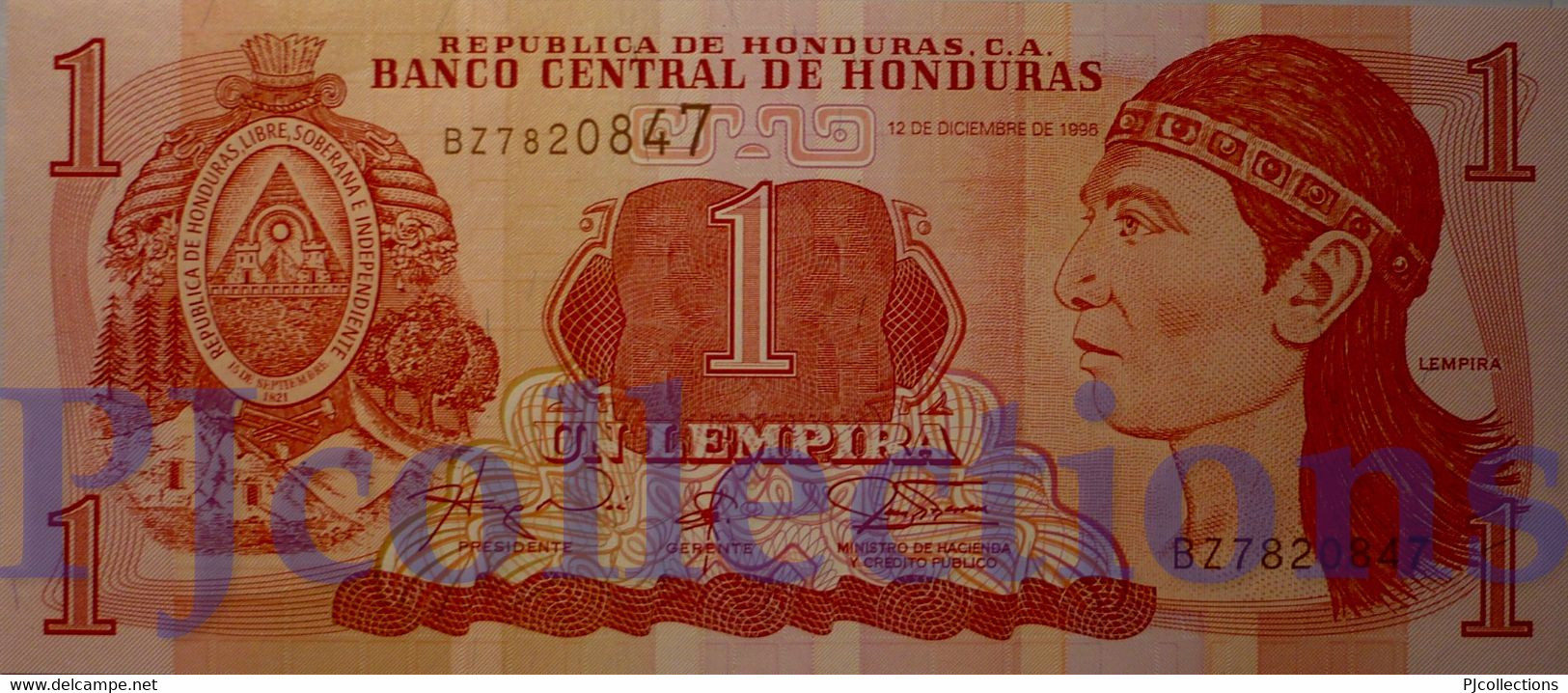 HONDURAS 1 LEMPIRA 1996 PICK 79a UNC - Honduras