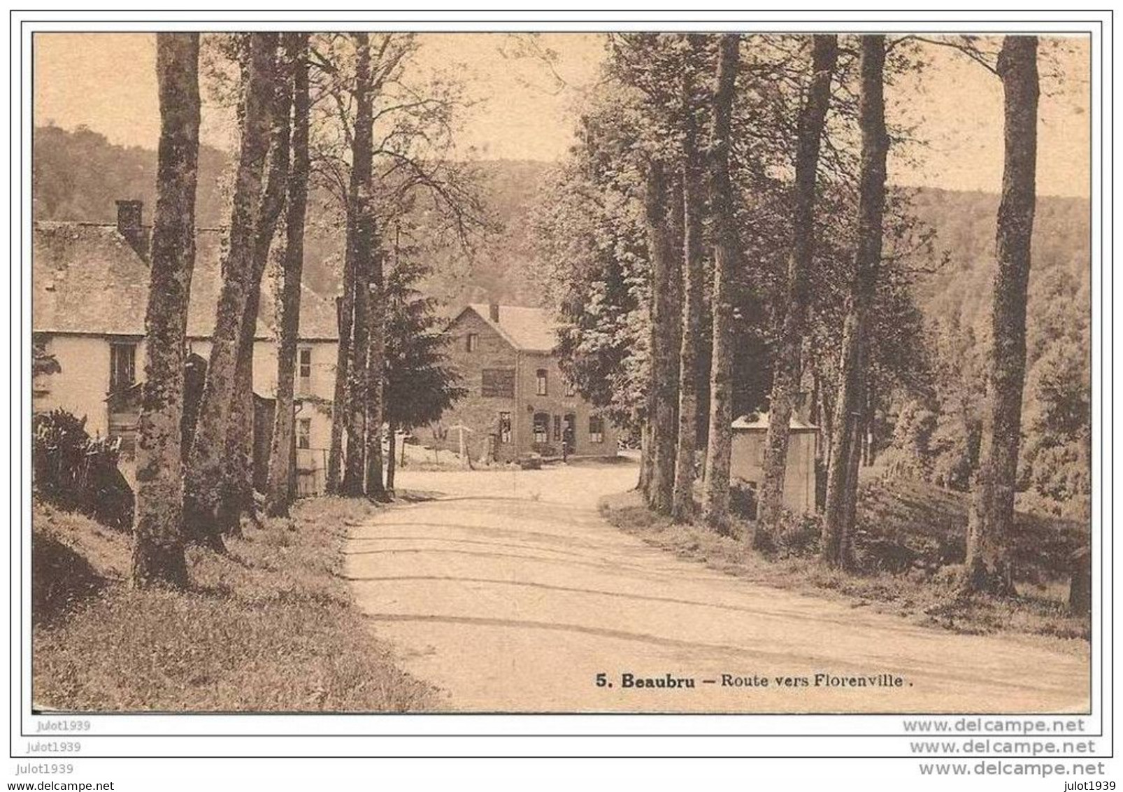 BOUILLON ..-- BEAUBRU ..-- DOUANE . Route De FLORENVILLE . 1937 Vers CHARLEROI . Voir Verso . - Bouillon