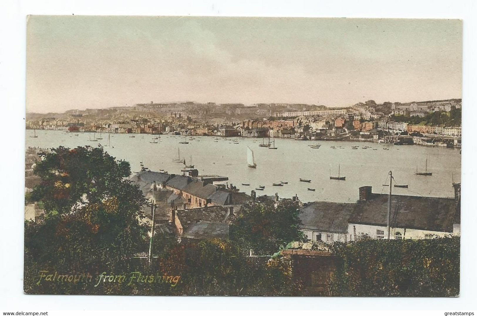 Cornwall  Postcard Falmouth From Flushing Unused Frith's - Falmouth