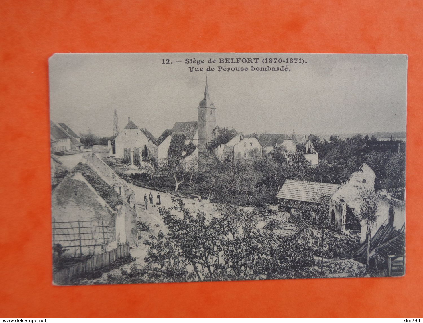 90 - Territoire De Belfort - Siège De Belfort - Vue De Pérouse Bombardée - - Belfort – Siège De Belfort