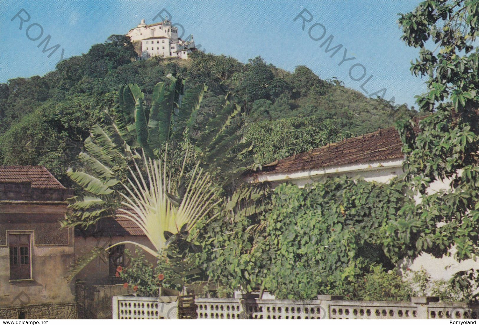 CARTOLINA  CONVENTO DA PENHA,ESTADO DE ESPIRITO SANTO,BRASIL,VISTO DE VILA VELHA-CENTRO,VIAGGIATA 1971 - Vitória