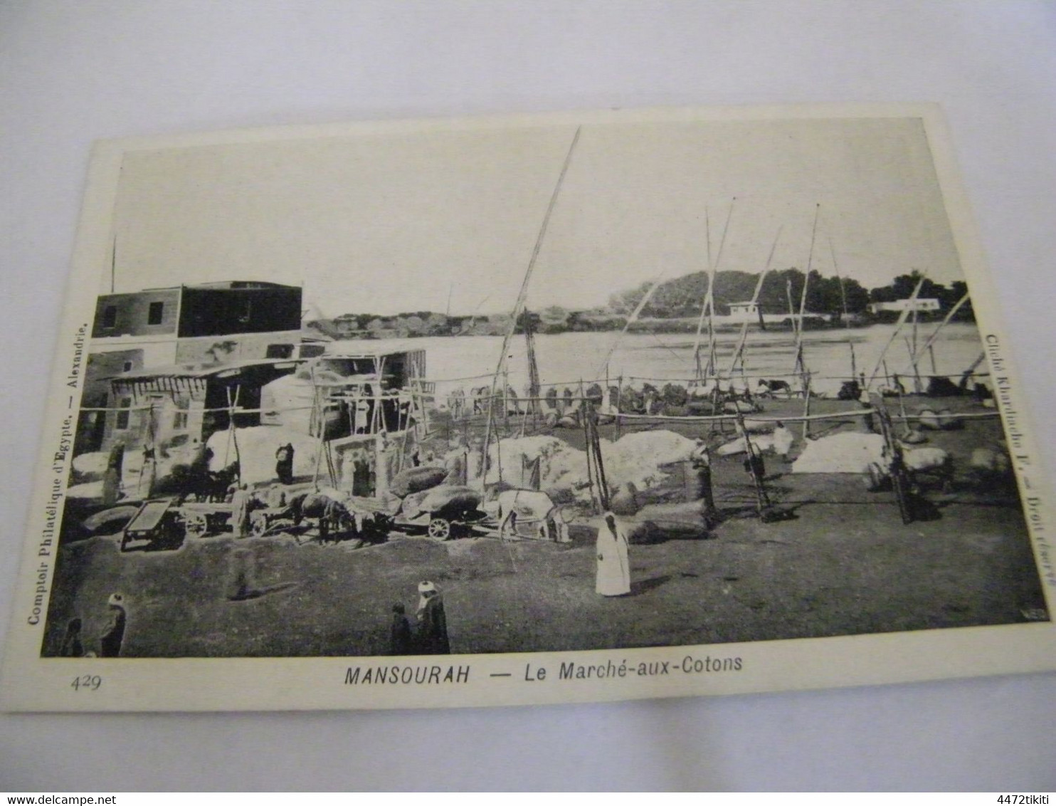 C.P.A.- Afrique - Egypte - Mansourah - Le Marché Aux Cotons - 1903 - SUP (GW 71) - Al-Mansura