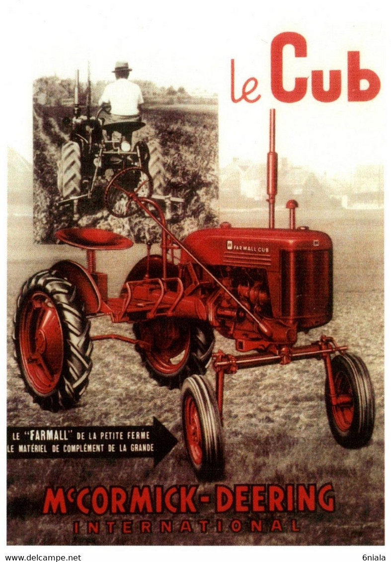 12479 FARMALL CUB Mc CORMICK DEERING  TRACTEUR Matériel Agricole N° 28  éditions Centenaire .  PUB - Traktoren