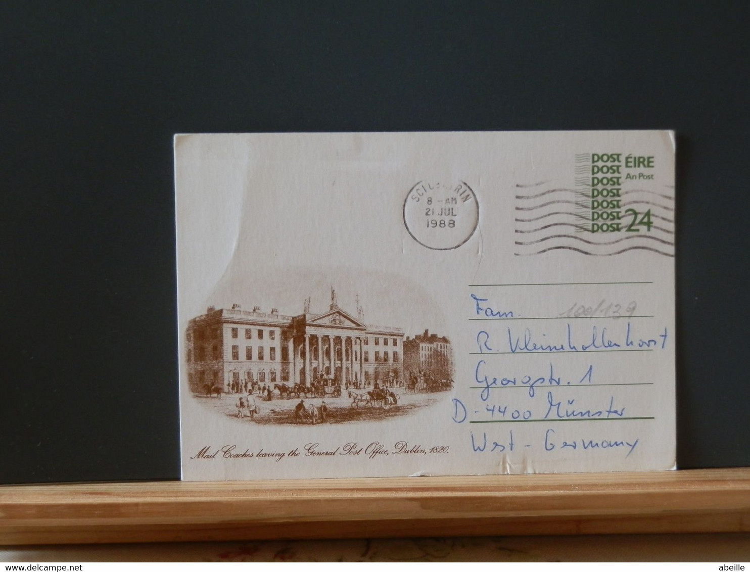 100/139 CP  EIRE  1988 - Postal Stationery