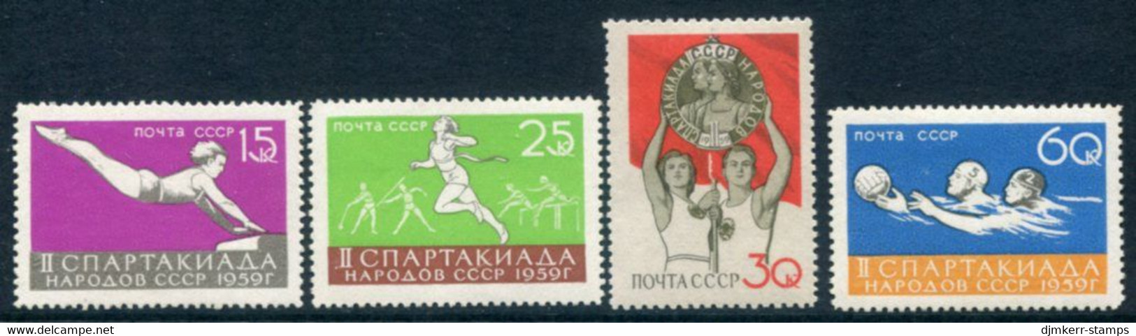 SOVIET UNION 1959 Sports Spartakiads  MNH / **.  Michel 2249-52 - Ungebraucht