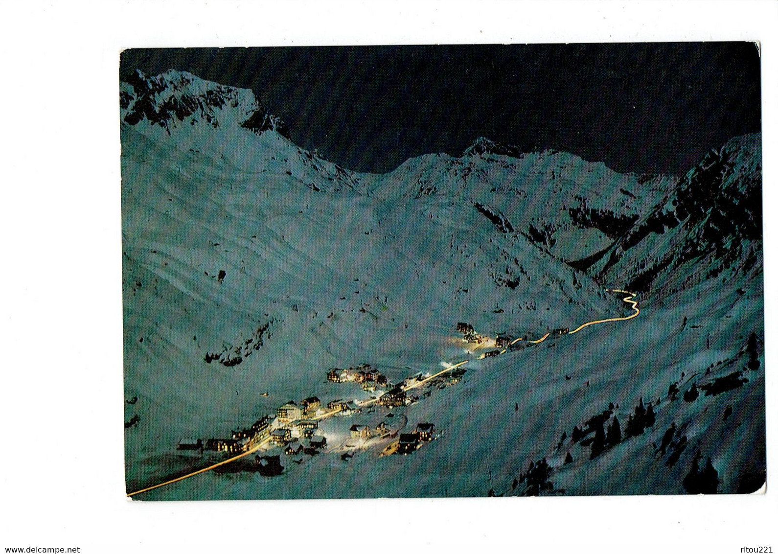 Cpm - Autriche - Skiparadies ZURS Am Arlberg - 1964 - Nuit - Lech