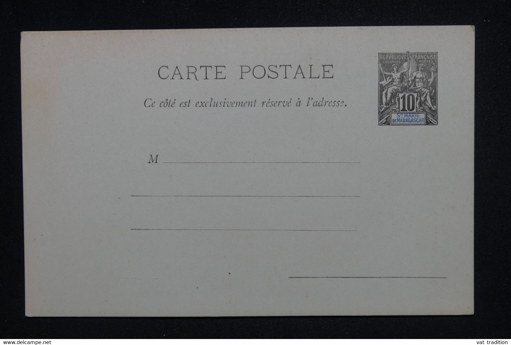 SAINTE MARIE DE MADAGASCAR - Entier Postal Type Groupe Non Circulé  - L 128924 - Lettres & Documents