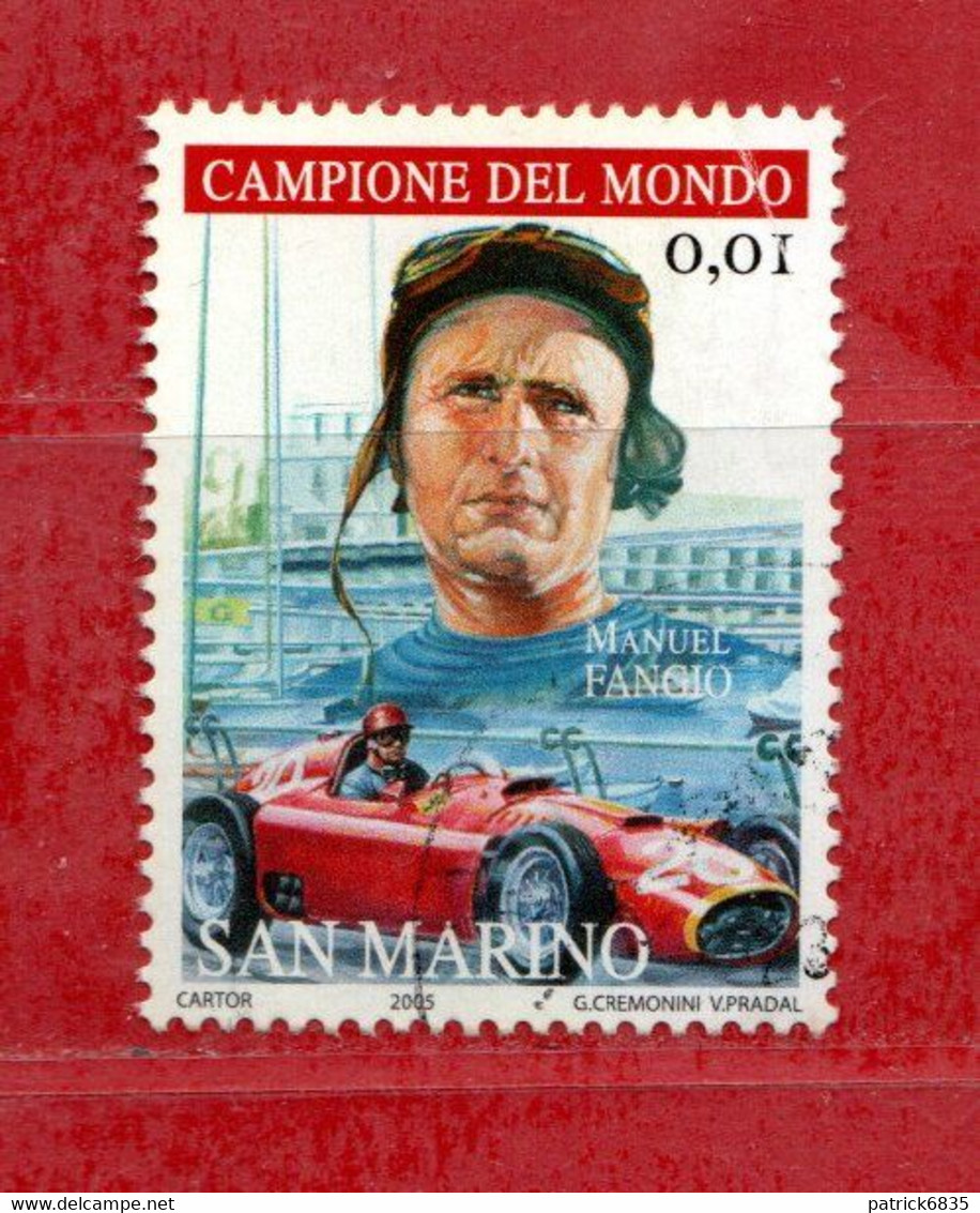 S.Marino ° 2005 - OMAGGIO Alla FERRARI. MichaeI Schumacher. € 0,01.  Unif. 2025. - Usados