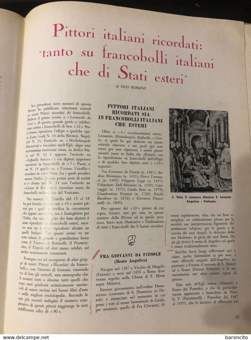 RIVISTA "FILATELIA", NR.19, RAYBAUDI EDITORE - Italiano (desde 1941)