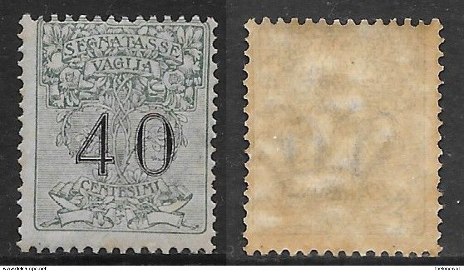 Italia Italy 1924 Regno Segnatasse Per Vaglia C40 Sa N.SV2 Nuovo Integro MNH ** - Tax On Money Orders