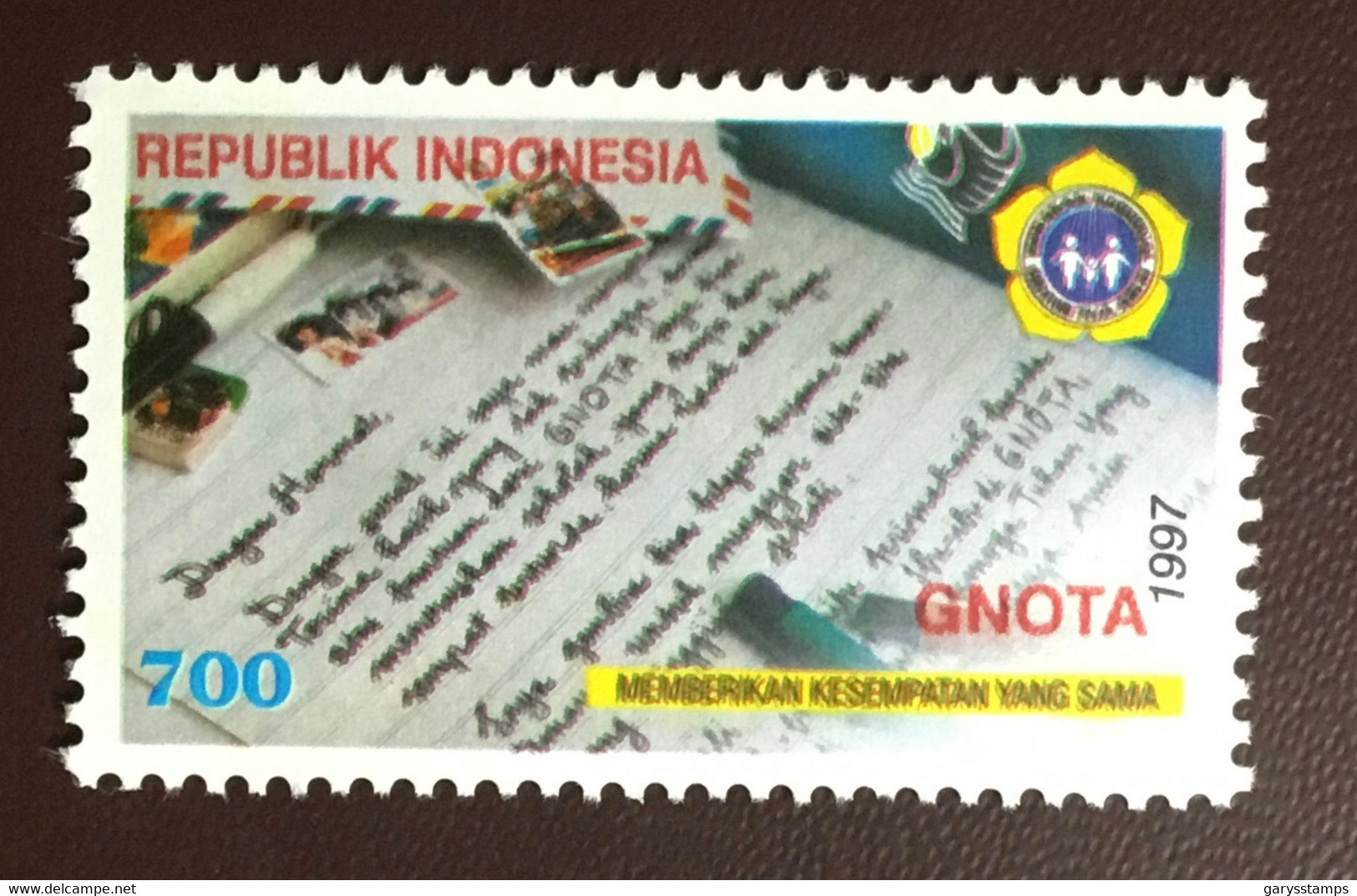 Indonesia 1997 Foster Parents Movement MNH - Indonésie