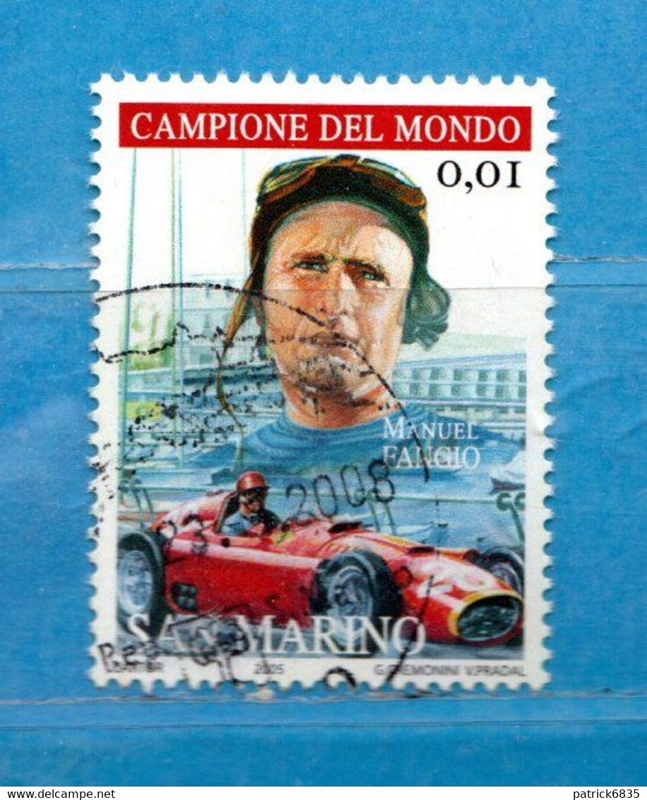 S.Marino ° 2005 - OMAGGIO Alla FERRARI. MichaeI Schumacher. € 0,01.  Unif. 2025. - Usados