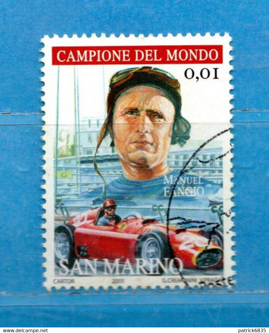 S.Marino ° 2005 - OMAGGIO Alla FERRARI. MichaeI Schumacher. € 0,01.  Unif. 2025. - Usati