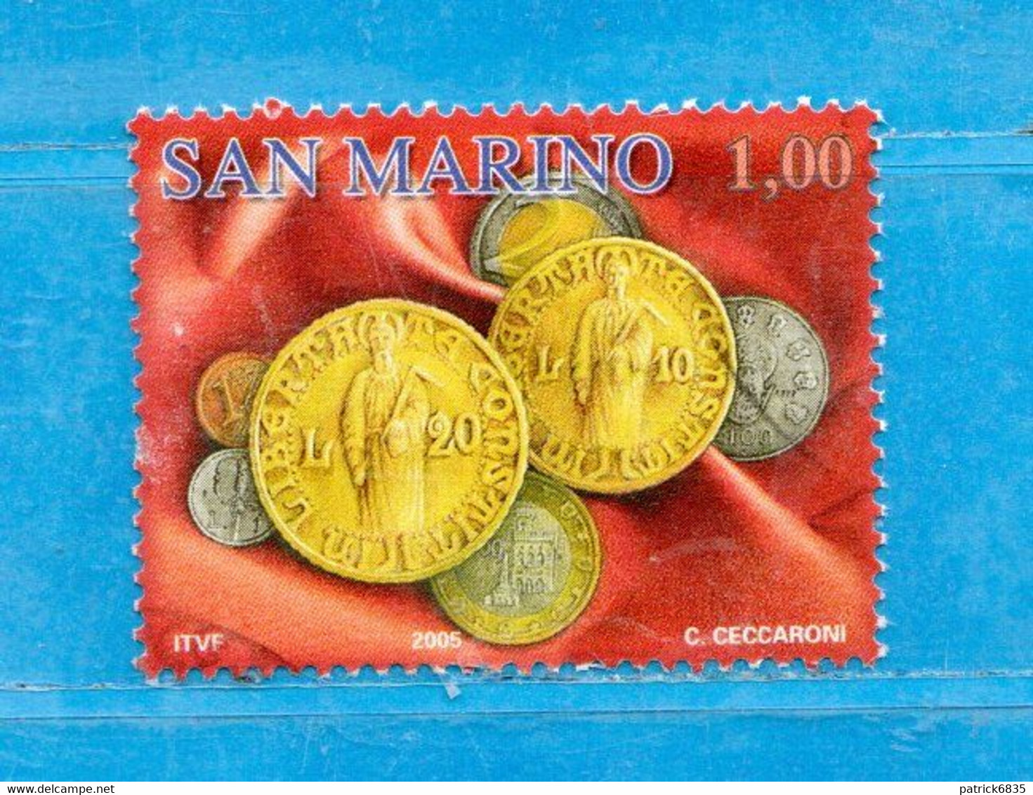 S.Marino ° 2005 - MONETE Di San Marino.  Unif. 2047.   Usato - Usados